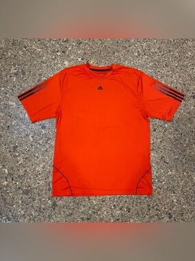 adidas Orange Performance Short-Sleeve Tee
